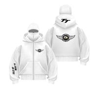 FBWZSAG Felpe con Cappuccio da Uomo Collision Color Balaclava per I.s.l.e of M.a.n T..T Cerniera Completa Cappotti Larghi Tasche-BaiS||s