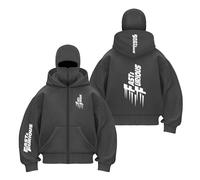 FBWZSAG Felpe con Cappuccio Passamontagna Cuciture Uomo per F.u.r.io.u.s F.l.y F.a.s.t Antivento Cerniera Cappotti Giacche da Allenamento-HuiSe||l