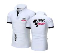 FBWZSAG Polo da Uomo A Maniche Corte per M.o.to.G.P T-Shirt Leggere E Comode con Bottoni Maglietta Intima Semplice Stampa Mezza Manica-BaiS||4X_l
