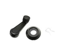 Fbxmjoa Alzacristallo Elettrico Maniglia a manovella per finestrino auto, leva universale per alzacristalli, maniglia colorata per portiera(Black)