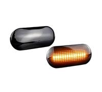 Fbxmjoa Freccia luci spiegelblinker Laterale Per Ford Per Focus MK2 C-Max Fiesta Fusion Galaxy 2004-2007 14805294 7E0949117 Indicatore Direzione Laterale Dinamico LED(Dynamic Smoked)