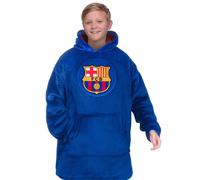 FC Barcelona Felpa con Cappuccio a Coperta Oversize Stemma Bambini (GF1029)