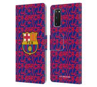 FC BARCELONA GRAFICA CUSTODIA COVER PORTAFOGLIO IN PELLE PER SAMSUNG TELEFONI 1