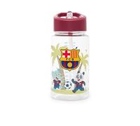 FC Barcelona - Kiddie Bottle FC Barcelona - Bottiglia per Bambini con Cannuccia per Bambini da 3 a 7 Anni 450 ml - Licenza Ufficiale Barça - Tritan Resistente Senza BPA