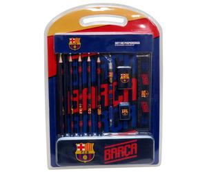 Fc Barcelona Set Di Cancelleria Con Astuccio In Metallo