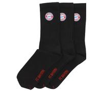 FC Bayern München Crew Socks - Calzini da 3 pezzi, Nero , 35-38
