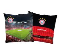 FC Bayern München Cuscino reversibile Players 40 x 40 cm Calcio Rekordmeister Mia san Mia FCB Champions League Bundesliga Allianz Arena, cuscino decorativo per biancheria da letto