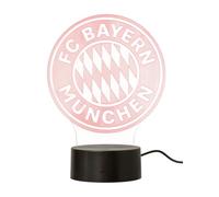 FC Bayern München Logo LED | Luce notturna | Lampada | Rosso