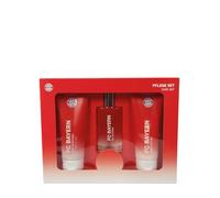FC Bayern München Set per la cura dei capelli, eau de toilette, gel doccia e lozione per il corpo, profumo da uomo da 100 ml (rosso), profumo fresco e sportivo in flacone design FCB, licenza ufficiale