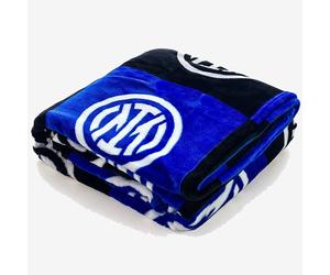FC INTER PLAID CORAL SOFT TOUCH 150 x 210 cm - PRODOTTO UFFICIALE