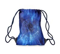 FC Internazionale Milano S.p.A. Sacca Sportiva per Ginnastica, Scuola, Spiaggia, Sport, Mare e Viaggi, Gymsack per tutti i Tifosi Nerazzurri, Galaxy Collezione