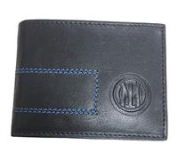 Portafoglio INTER Uomo in Pelle UFFICIALE Calcio con Portamonete Logo e Cuciture