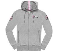 FC-Moto Effortless Felpa con cappuccio da donna, grigio-rosa, taglia XS per donne
