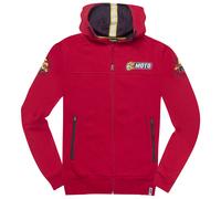 FC-Moto Effortless Felpa con cappuccio zip, rosso, taglia S per maschi