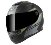 FC-Moto FF114B Zeron Casco, nero-verde, taglia M per maschi