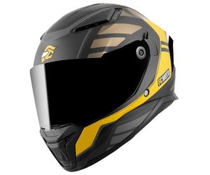 FC-Moto FF130SV Cavion Casco, nero-oro, taglia S per maschi