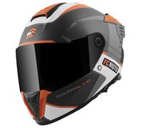 FC-Moto Hawk EVO-X Casco, nero-bianco-arancione, taglia 2XL per maschi