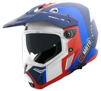 FC-Moto Merkur Pro Air Casco Enduro, bianco-rosso-blu, taglia XS per maschi
