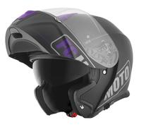 FC-Moto Novo Straight Casco, nero-porpora, taglia XS per maschi