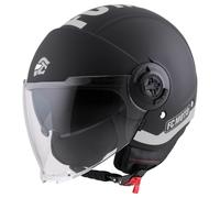 FC-Moto Casco Jet Ralgo - Nero-Grigio - Taglia L Uomo