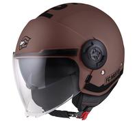 FC-Moto Casco Jet Ralgo – Nero-marrone – Taglia M Uomo
