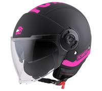 FC-Moto Ralgo Casco Jet, nero-rosa, taglia XL per maschi