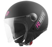 FC-Moto Square-RS Casco a reazione, nero-porpora, taglia XL per donne