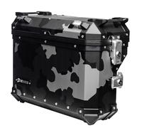 FC-Moto Terreno EVO Camo 36 L Alu Valigia laterale sinistra con ritaglio, mimetica nera, 36 ltr.