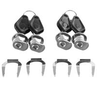 FC-Moto Terreno Set di cilindri per serrature - 4 pezzi, grigio-argento per maschi