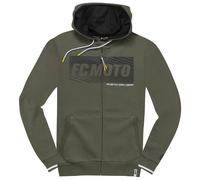 FC-Moto Waving Felpa con cappuccio zip, nero-verde, taglia S per maschi