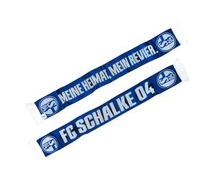 FC Schalke 04 Sciarpa La mia casa, il mio distretto, blu, bianco, STK