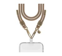 FC Tracolla con cordone moka dettagli oro