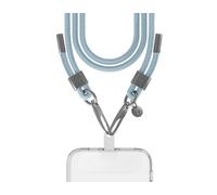 FC Tracolla Cordone Blu Cielo Dettagli Argento