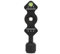 FC25 Piastra a sgancio rapido Fishbone, morsetto per fotocamera universale in lega di alluminio con larghezza regolabile e livello integrato per fori per viti da 1/4" e 3/8", compa