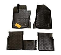 FCA RICAMBIO ORIGINALE - Set di tappetini in gomma da 3 nero con logo Jeep codice originale K82214651AC