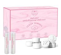 FCAEON Asciugamano Compresso Tablet 23x19cm 200 Imballato Imballaggio Sfuso Monouso Travel Size Mini Coin Towel Salviette Detergenti Estensibili Salviette Asciugamani (Viola)