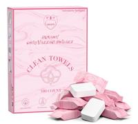 FCaeon Asciugamano Compresso Usa e Getta Addensare Grande, Compressed Towel, Morbido Panno per Il Viso,Riutilizzabile Velina di Cotone Portatile per Viaggi,Campeggio,Salone di Bellezza(Rosa 100 Unità)