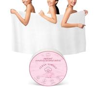 FCaeon Compresse Asciugamani Grande, Asciugamani da Bagno Usa e Getta per i Viaggi, 140cm x 70cm Asciugamano da Bagno da Viaggio per il Corpo Hotel Campeggio Escursionismo Spiaggia Nuoto[1 Pack Rosa]