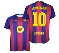 FCB FC Barcellona Maglia Lamine Yamal 25/26 | 1ª Squadra Adulto | Replica Ufficiale Stadio con Nome e Numero del Barça, Rosso e blu, XL