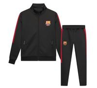FCB Tuta da Allenamento FC Barcelona Nera per Bambini - Taglia 116/6 Anni - Tuta da Allenamento Barca Nera per Bambini - Prodotto Ufficiale