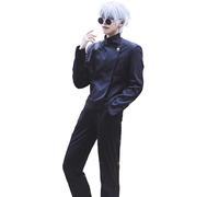 FCCAM Satoru Gojo Cosplay Satoru Gojo Cosplay Costume Whit Bicchieri e sacchetti per bicchieri Carnevale Halloween Cosplay Costume XXL