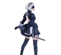 FCCAM YoRHa 2B Costume cosplay da donna Nier Automata Cosplay Costume perfetto per comic-Con, servizi fotografici e feste XL
