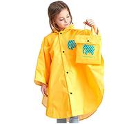 Fccrian Impermeabile per bambini e bambine, giacca per bambini e bambine, 16 vestiti (giallo, 5-6 anni)