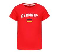 Fccrian Maglietta per bambini tedesca 2024, con trikot, maglietta casual con stampa, maglietta sportiva casual, maglietta per adolescenti sotto i 5 anni (rosso, 9-10 anni)