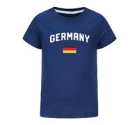 Fccrian Maglietta per bambini tedesca 2024, con trikot, maglietta casual con stampa, maglietta sportiva casual, maglietta per adolescenti sotto i 5 anni (blu, 2-3 anni)