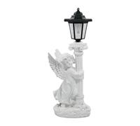 FccsiKoa Statua Decorativa Solare per Giardino con Illuminazione Automatica Parole Chiave Figura Ornamento Scultura Lanterna Adatta a Spazi, Sinistra