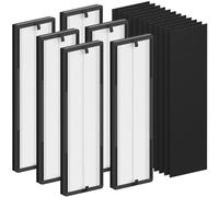 FCFMY NEA-F1 True HEPA filtro di ricambio, compatibile con purificatore d'aria Eureka NEA120 e purificatore d'aria Toshiba CAF-W36USW, confezione da 6