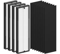 FCFMY True HEPA - Filtro di ricambio compatibile con Eureka NEA120 e Toshiba CAF-W36USW, confezione da 2 HEPA (NEA-F1) + 6 pre-filtri in carbonio (NEA-C1)