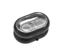 FCfpxwtz Astuccio da viaggio per lenti a contatto, Macchina for la pulizia delle lenti a contatto Dispositivo for rimozione proteine lacrimali Portatile da viaggio Nero