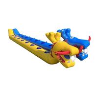 FCfpxwtz Barca-Drago Gonfiabile in PVC | Dimensioni multiple for il gioco di attività di squadra(10 seats/L-6.5M)